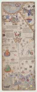 カタロニア語アトラス、シート11、1375 作： Abraham Cresques