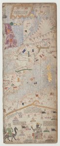 カタロニア語アトラス、シート6、1375 作： Abraham Cresques