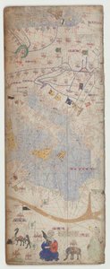 カタロニア語アトラス、シート7、1375 作： Abraham Cresques