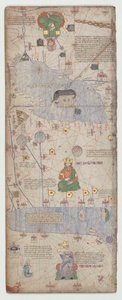 カタロニア語アトラス、シート9、1375 作： Abraham Cresques