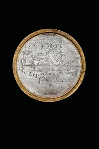 1697〜99年、アウグスブルクのヘラクレスとアトラスによってサポートされた、地球と天体の2つの地球儀 作： Abraham Drentwett