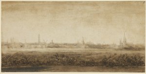 アムステルダムの眺め 作： Abraham Furnerius
