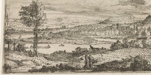 川のある風景 作： Abraham Genoels