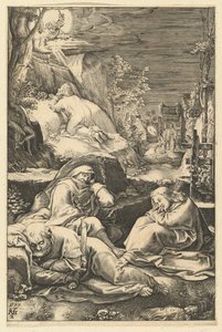 キリストの受難からの庭の苦悶、ca。 1598-1653。 作： Abraham Hogenberg