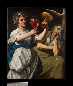 喜びと憂鬱のall話、1628年 作： Abraham Janssens