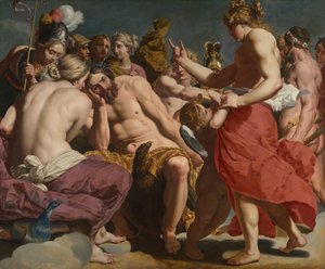 金星に叱責される木星、c. 161213. 作： Abraham Janssens
