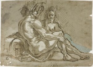 川の神とニンフ 作： Abraham Janssens