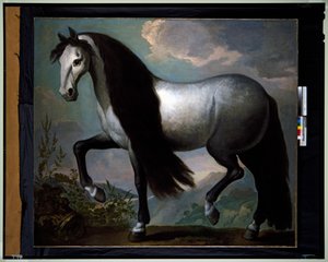風景の中の馬 作： Abraham Jansz. van Diepenbeeck