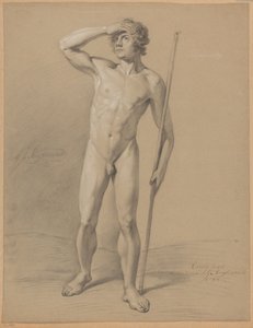 正面から見た男性立裸体（1等1810年） 作： Abraham Johannes Ruytenschildt