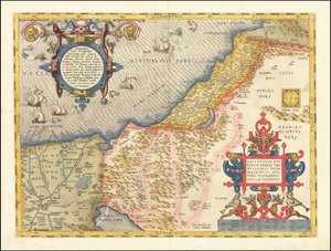 アブラハム・オルテリウスによる1573年のパレスチナ地図