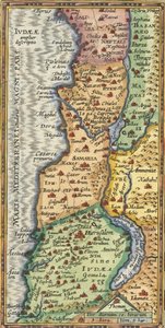 1624年、アブラハム・オルテリウスによる聖地詳細地図