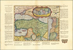 1624年、アブラハム・オルテリウスによる聖書に基づく古代世界地図 作： Abraham Ortelius