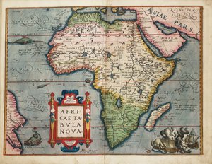 アフリカの新しい地図 作： Abraham Ortelius