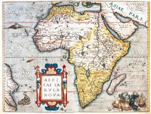 アフリカ 作： Abraham Ortelius