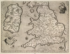 イギリス諸島の古い記述 作： Abraham Ortelius