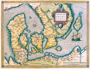 デンマーク、南スウェーデン 作： Abraham Ortelius