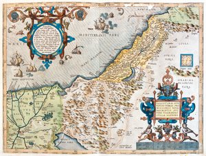 エジプト、イスラエル、レバノン 作： Abraham Ortelius