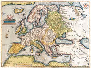 ヨーロッパ 作： Abraham Ortelius