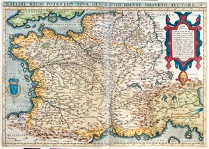 フランス 作： Abraham Ortelius