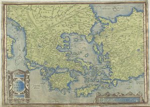 ギリシャの地図 Graecia, Sophiani (オブジェクトのタイトル) 作： Abraham Ortelius