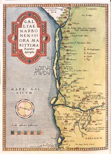 フランス、プロヴァンス＝アルプ＝コート・ダジュール、ラングドック＝ルシヨン地方 作： Abraham Ortelius