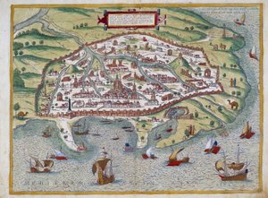 アレクサンドリアの地図 - アブラハム・オルテリウス作、アントワープ 作： Abraham Ortelius