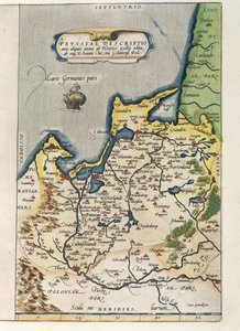 アブラハム・オルテリウスの『Theatrum Orbis Terrarum』からプロイセンの地図。