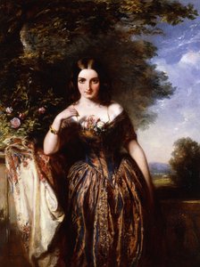 夫人J.ハードキャッスル、旧姓アンキャッパーの肖像 作： Abraham Solomon