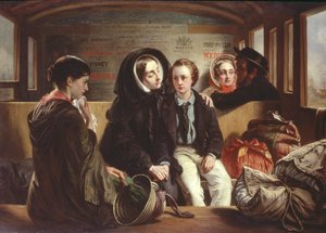 セカンドクラス-別れ、1855年頃 作： Abraham Solomon