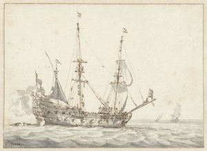 オランダ軍艦 作： Abraham Storck