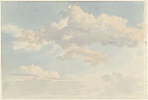 青い空を背景に雲 作： Abraham Teerlink