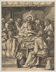 The Last Supper, from The Small Passion copy.nd. 作： Abraham Waesberge