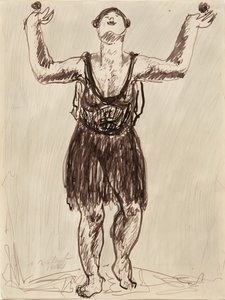 イサドラ、1906年。 作： Abraham Walkowitz