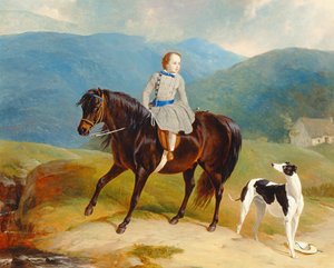 Master Edward Coutts Marjoriebanks on his Pony, c.1851 (oil on canvas)