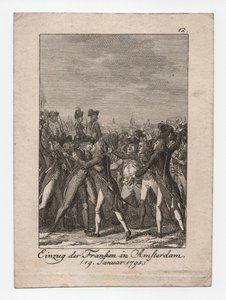 フランク人のアムステルダム入城 作： Abraham Wolfgang Küffner