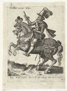 オランダの騎馬指揮官 作： Abraham de Bruyn (attributed to)