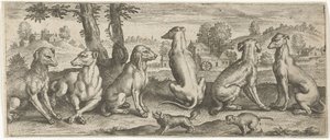 犬 動物（シリーズタイトル） 作： Abraham de Bruyn (possibly)