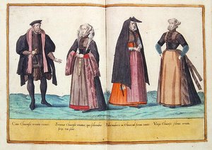 16世紀にケルンで出版された「Omnium Poene Gentium Imagines」の衣装 作： Abraham de Bruyn
