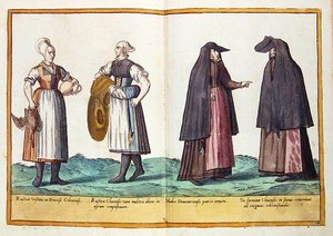16世紀にケルンで出版された「Omnium Poene Gentium Imagines」の衣装 作： Abraham de Bruyn