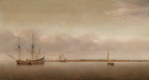 ホールンの眺め、c。 1650年。 作： Abraham de Verwer