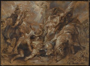 聖パウロの回心 作： Abraham van Diepenbeeck after Peter Paul Rubens