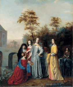 モーゼの発見（油彩・キャンバス 作： Abraham van Dyck