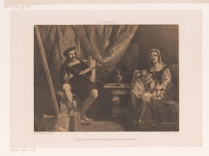 彼のスタジオで女性と子供を持つ画家 1855年のパリ万国博覧会（連載タイトル）