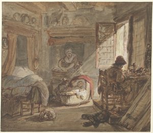家族でインテリア 作： Abraham van Strij (I)
