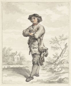 立っている男性、腕を組んで左側 作： Abraham van Strij (I)