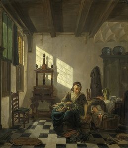 主婦。 1800-11 作： Abraham van Strij