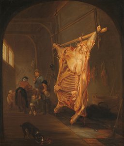 屠られた牛 作： Abraham van den Hecken