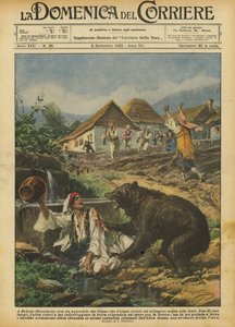 ボカイン（ボスニア）で、クマが春から水を汲みに行った2人の女性を襲った