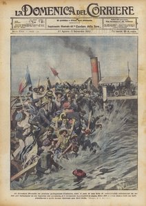 アルカション（フランス）では、群集の重さで搭乗するための浮きポンツーン？