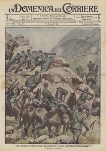 大胆な騎兵隊のパトロールは、アルトピアーノデイセッテコムニから撤退したオーストリア人を圧迫します